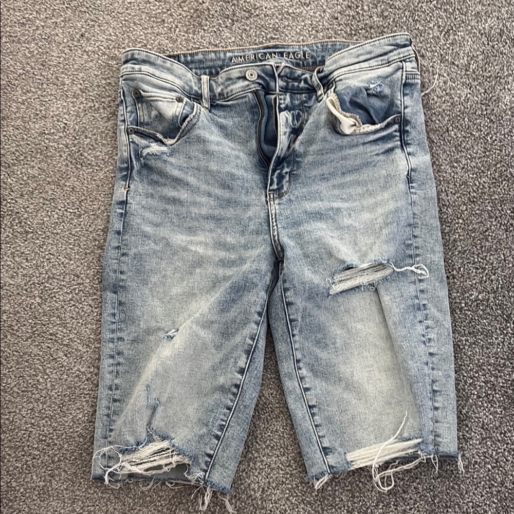 American Eagle Distressed Denim Shorts